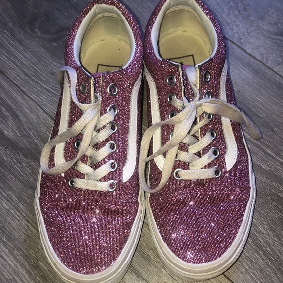 sparkling vans shoes